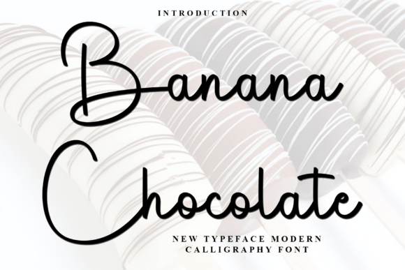 Banana Chocolate: A Festive Script Font for Crafters and Designers