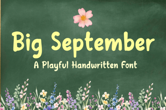 Big September: A Font That Brings Warmth to Your Craft