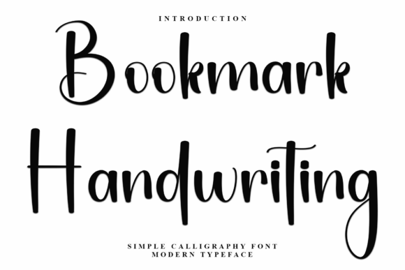 Bookmark Handwriting: A Font That Elevates Your Brand