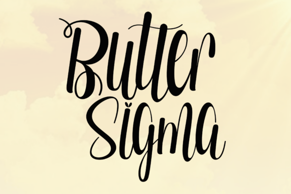 Butter Sigma: A Font That Flows Like Art