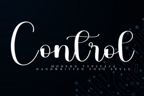 Control: A Script Font for Digital Design Mastery