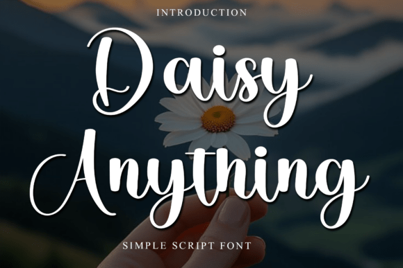 Daisy Anything: A Font for Festive Editorial Design