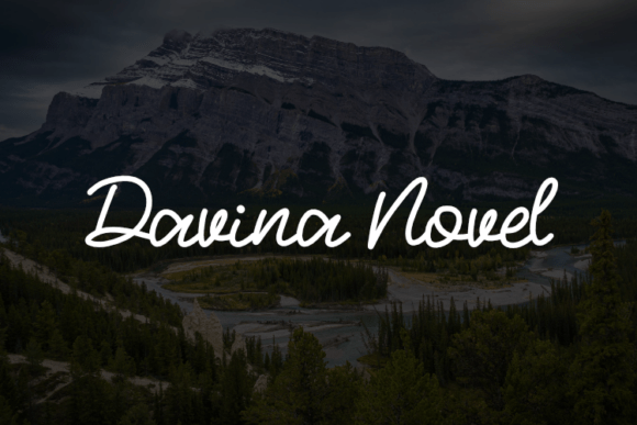 Davina Novel: A Script Font for Editorial Elegance