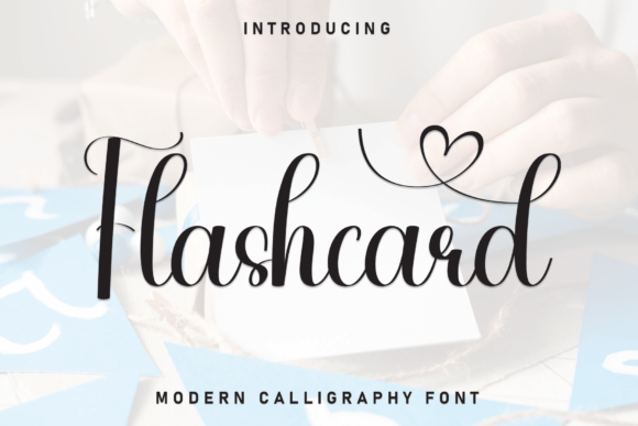 Flashcard: A Script Font with Grace and Purpose