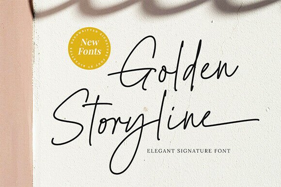 Golden Storyline: A Timeless Script Font for Editorial Design