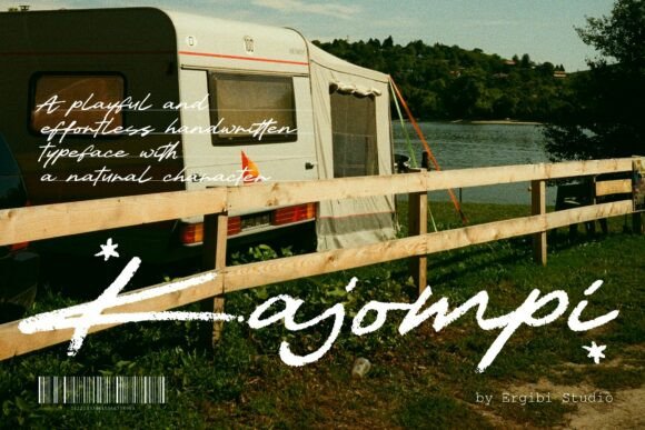 Kajompi: A Warm Handwritten Font for Authentic Branding
