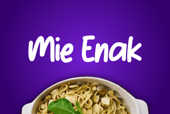 Mie Enak: A Font That Fits Your Campaign
