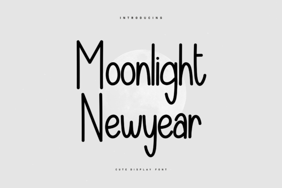 Moonlight Newyear: A Handwritten Font for Heartfelt Craft Projects