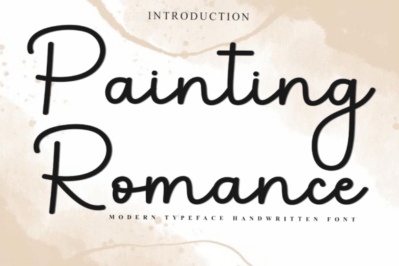 Painting Romance Font for Web Design
