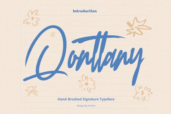 Qonttany: A Font for Elegant Branding
