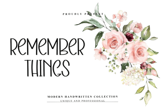 Remember Things: A Warm Script Font for Digital Branding