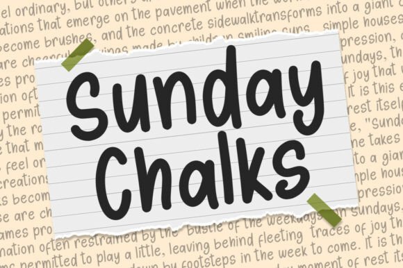 Sunday Chalks: A Versatile Script Font for Web Design