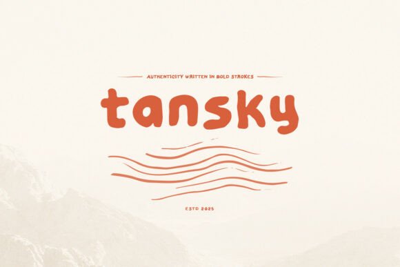 Tansky: A Bold Script Font for Creative Campaigns