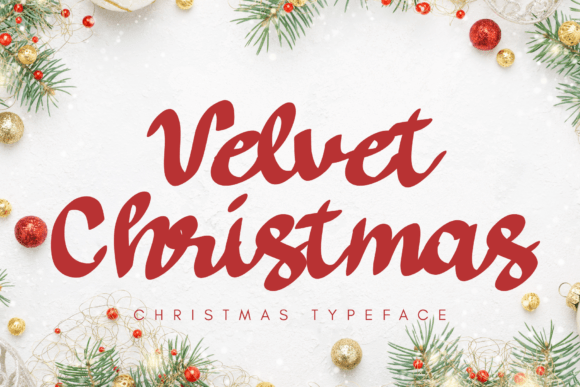 Velvet Christmas: A Script Font for Festive Web Design