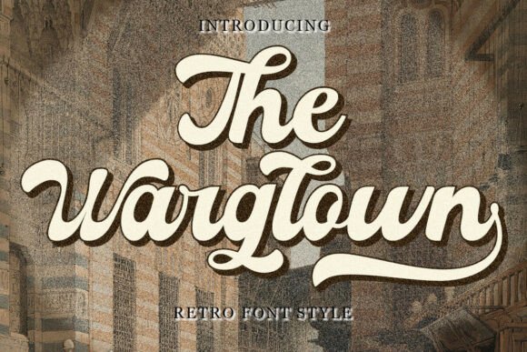 Warglown: A Bold Retro Typeface for Timeless Branding