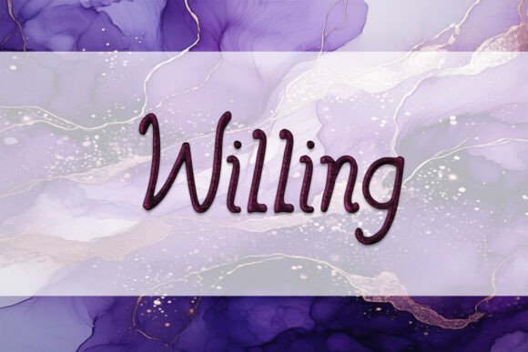 Willing Font: A Script That Breathes Life into Your Creations