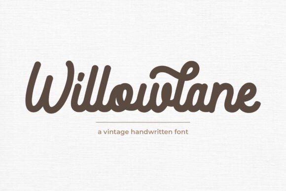 Willowlane: A Timeless Script Font for Editorial Design